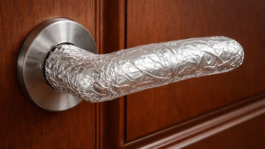 Varför dörrhandtag lindas in i aluminiumfolie – den enkla förklaringen